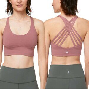 Lululemon Free To Be Moved Bra Size 4 Red Dust
